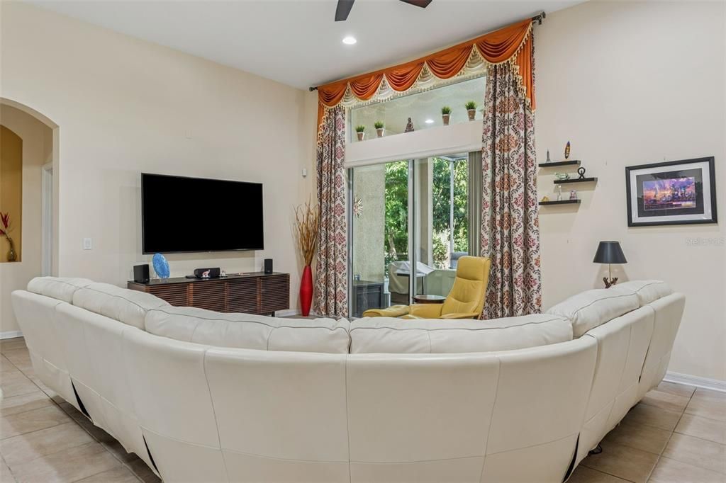 Interior, Living room, Recessed Lighting