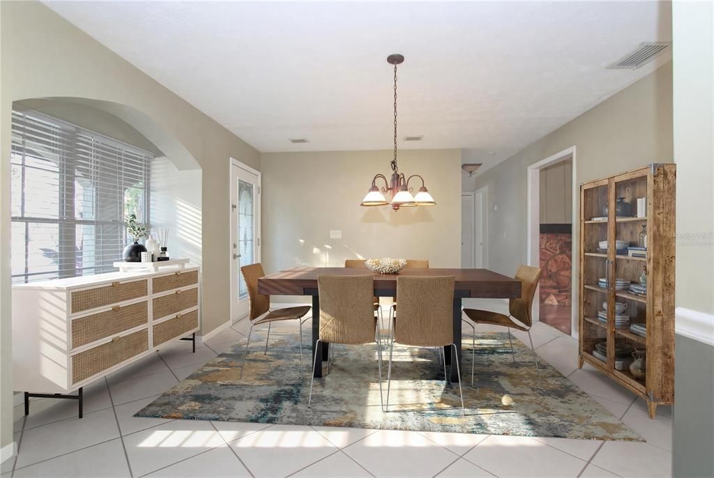 Chandelier, Dining room, Interior
