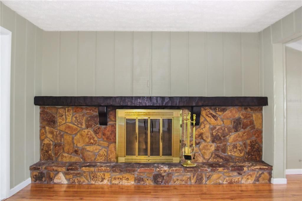 Fireplace, Interior, Wood Texture Flooring