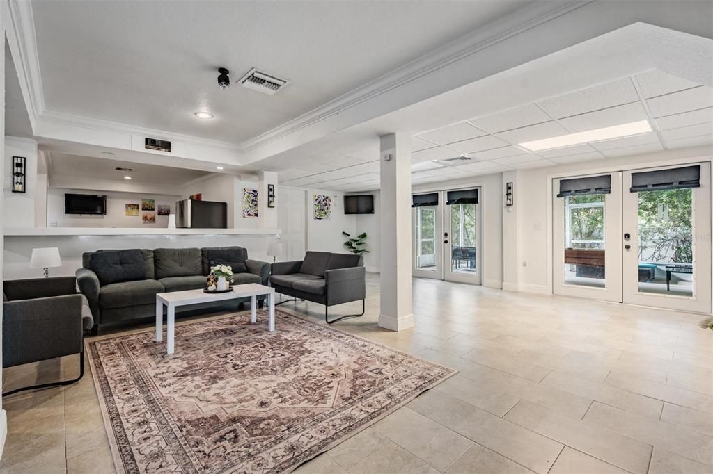 Interior, Living room, Recessed Lighting