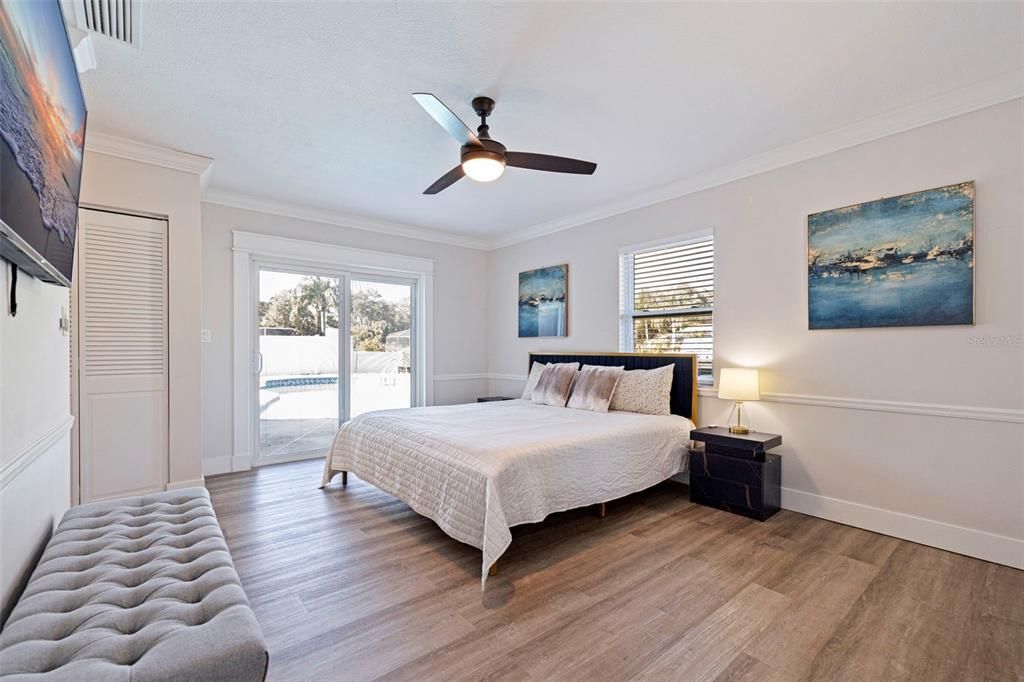 Bedroom, Interior, Wood Texture Flooring