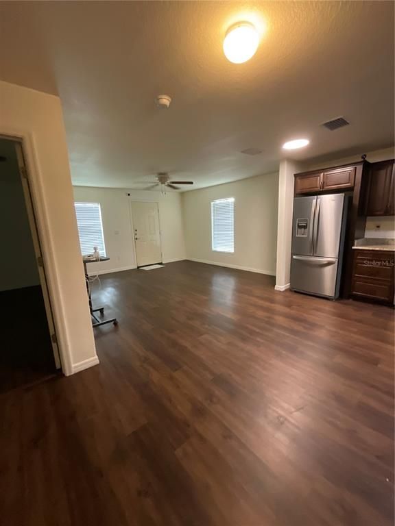 Empty room, Interior, Kitchen, Wood Texture Flooring