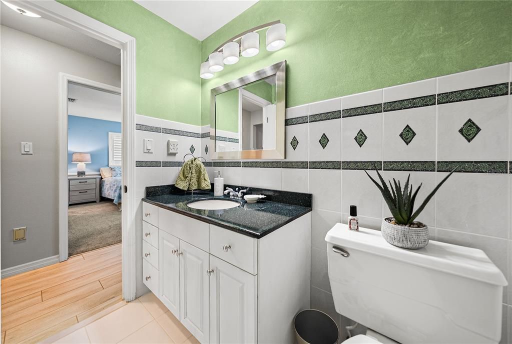 Bathroom, Bedroom, Dual Sink Vanities, Interior, Wood Texture Flooring