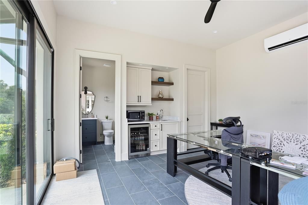 Home Office, Interior, Recessed Lighting