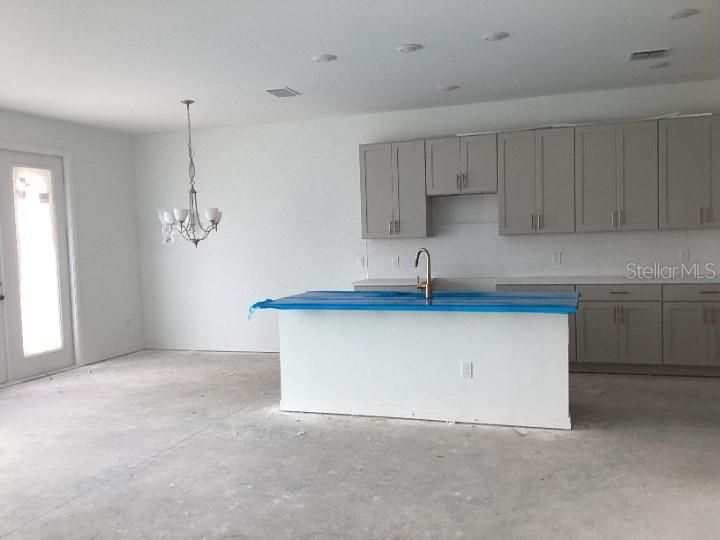 Chandelier, Interior, Kitchen
