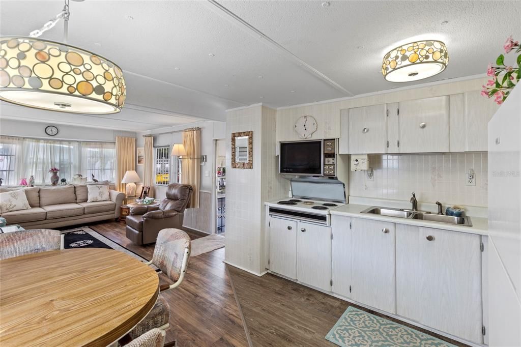 Interior, Kitchen, Living room, Wood Texture Flooring