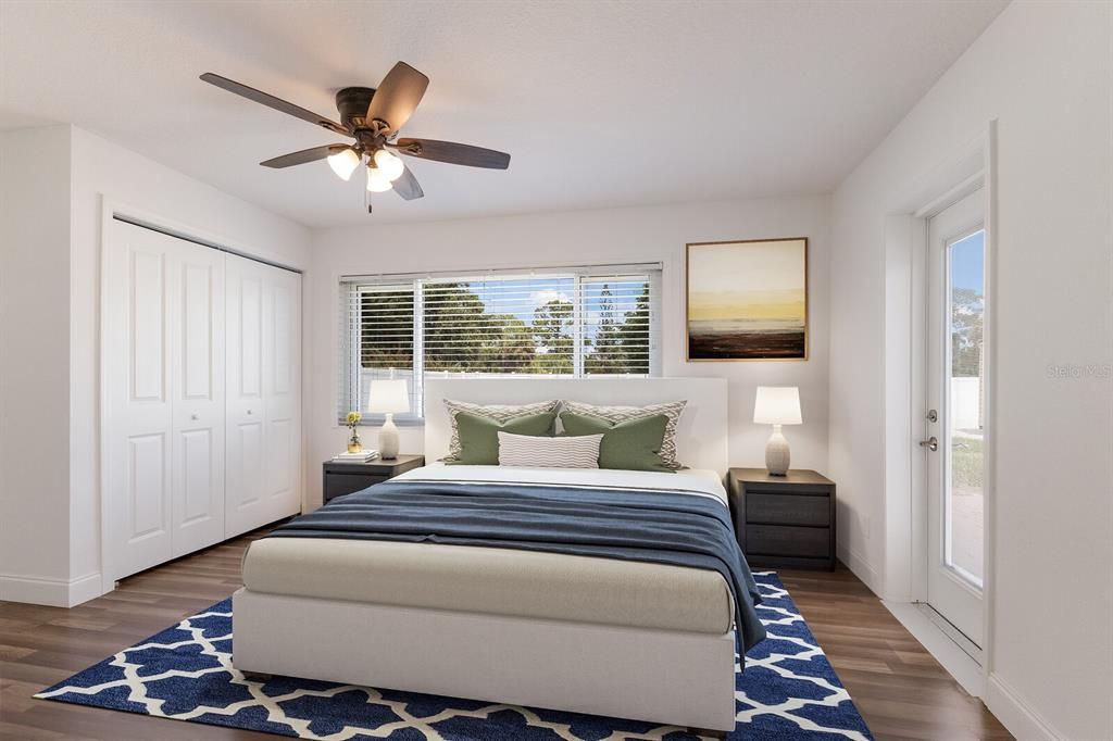 Bedroom, Interior, Wood Texture Flooring