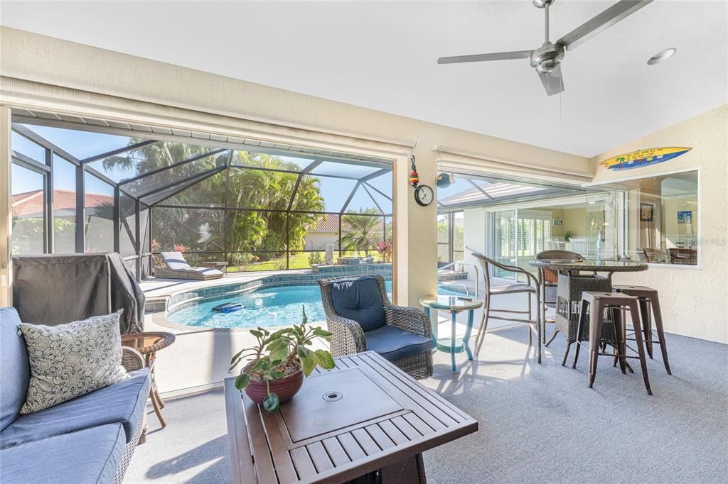 Glass Ceilings, Interior, Pool, Recessed Lighting, Sun Room