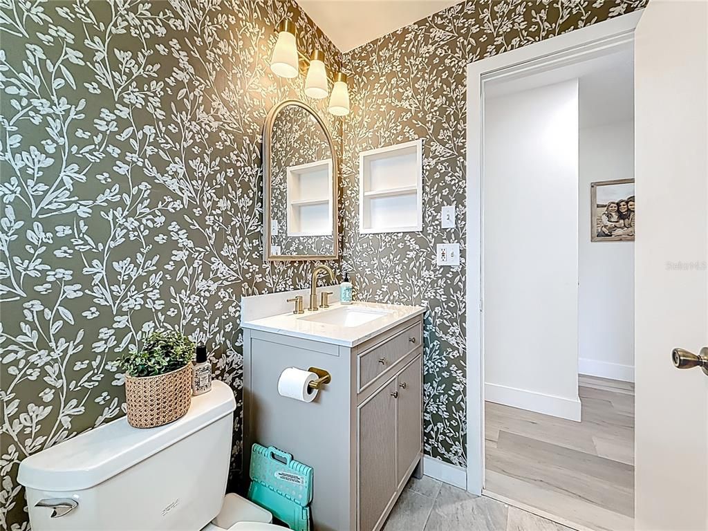 Bathroom, Interior, Wood Texture Flooring