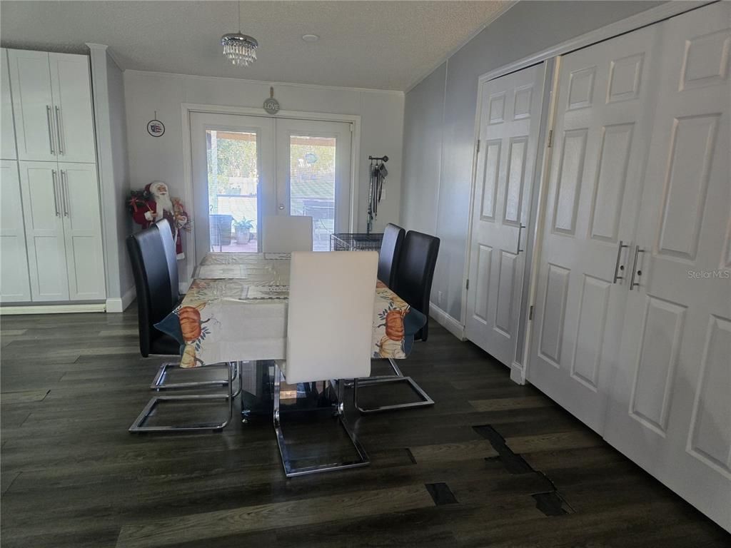 Dining room, Interior, Wood Texture Flooring