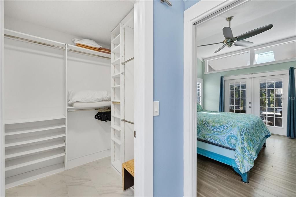 Bedroom, Interior, Marble, Walk-in Closets, Wood Texture Flooring