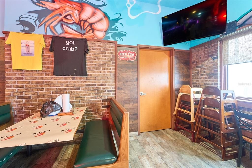 Interior, Stone Walls, Wood Texture Flooring