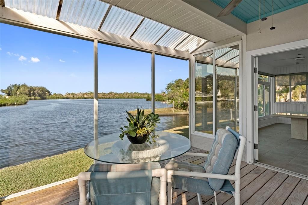 Interior, Sun Room, Water, Wood Texture Flooring