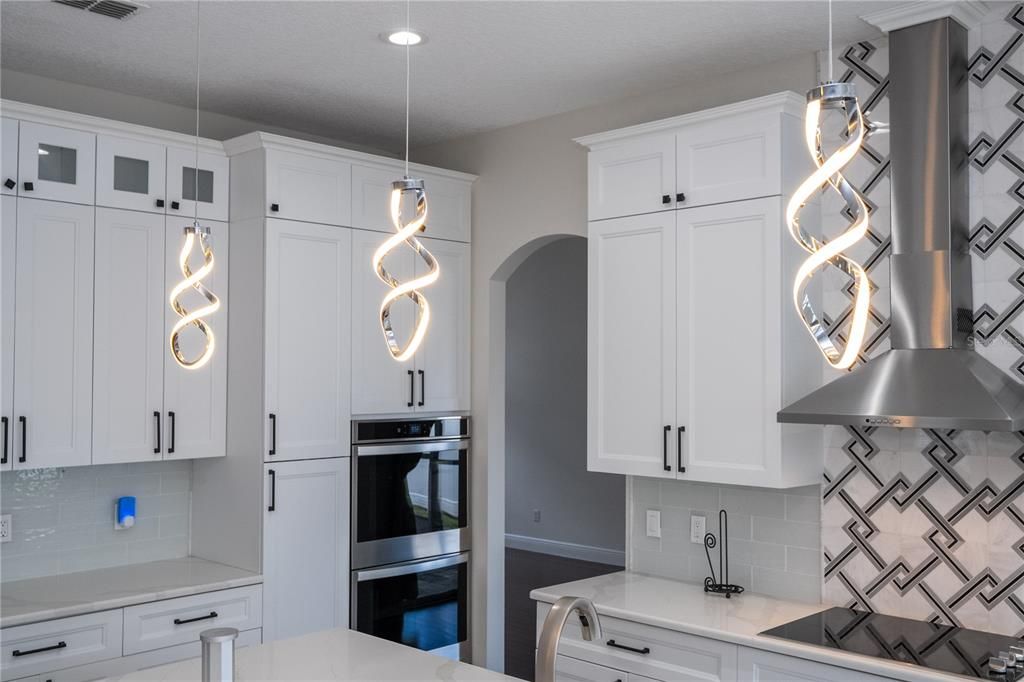 Interior, Kitchen, Pendant Lights, Recessed Lighting, Stainless Steel Appliances