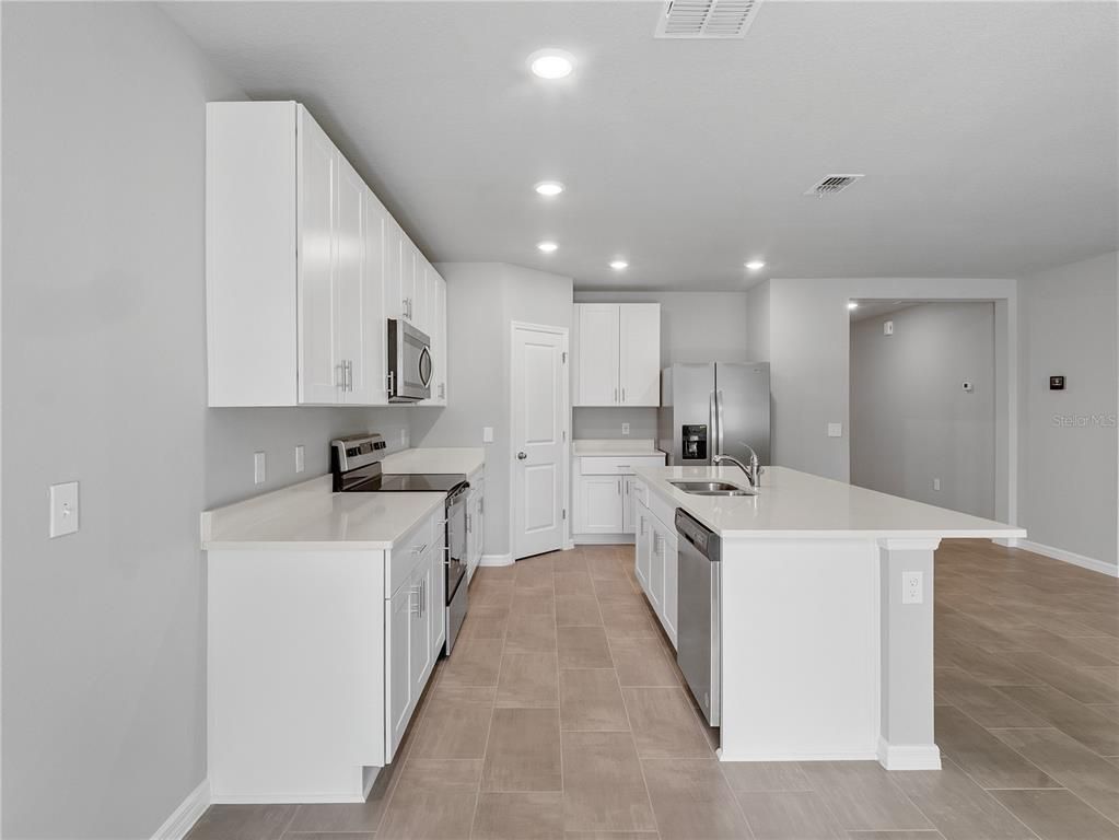 Interior, Kitchen, Recessed Lighting, Stainless Steel Appliances