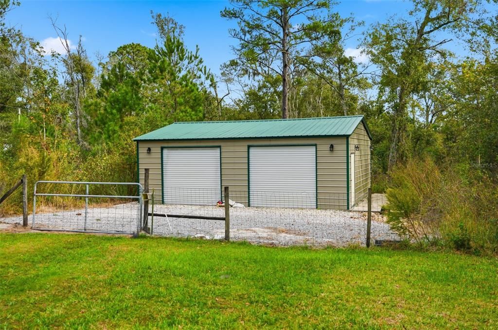 Backyard, Detached Garage, Exterior