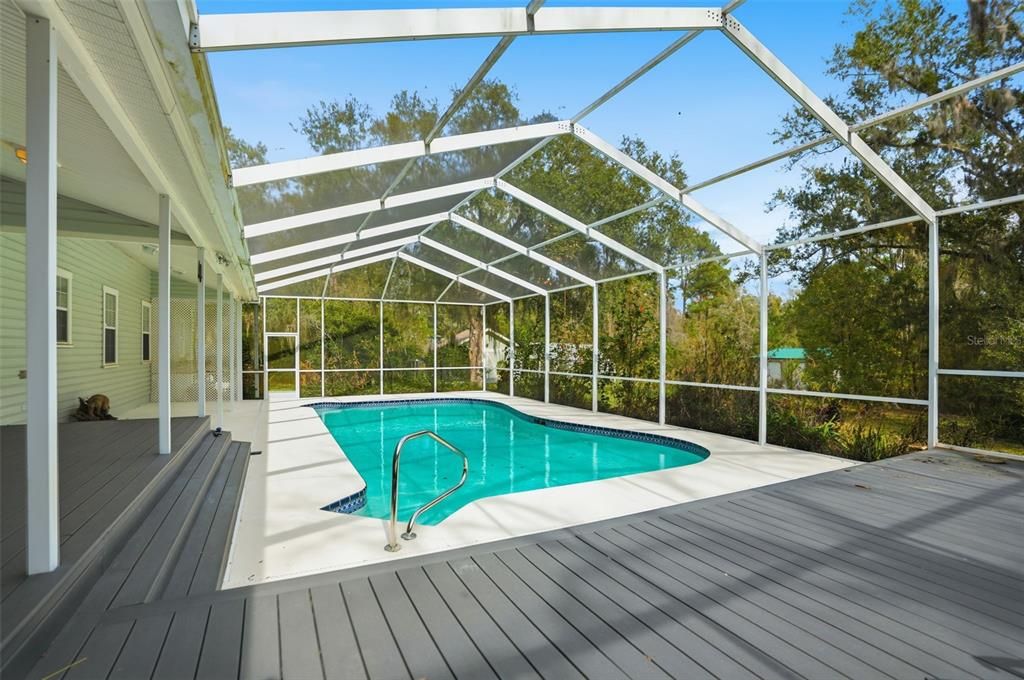 Glass Ceilings, Interior, Pool, Sun Room, Wood Texture Flooring
