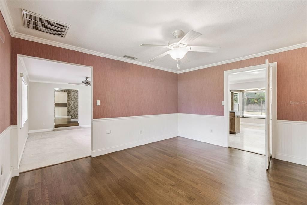 Empty room, Interior, Wood Texture Flooring