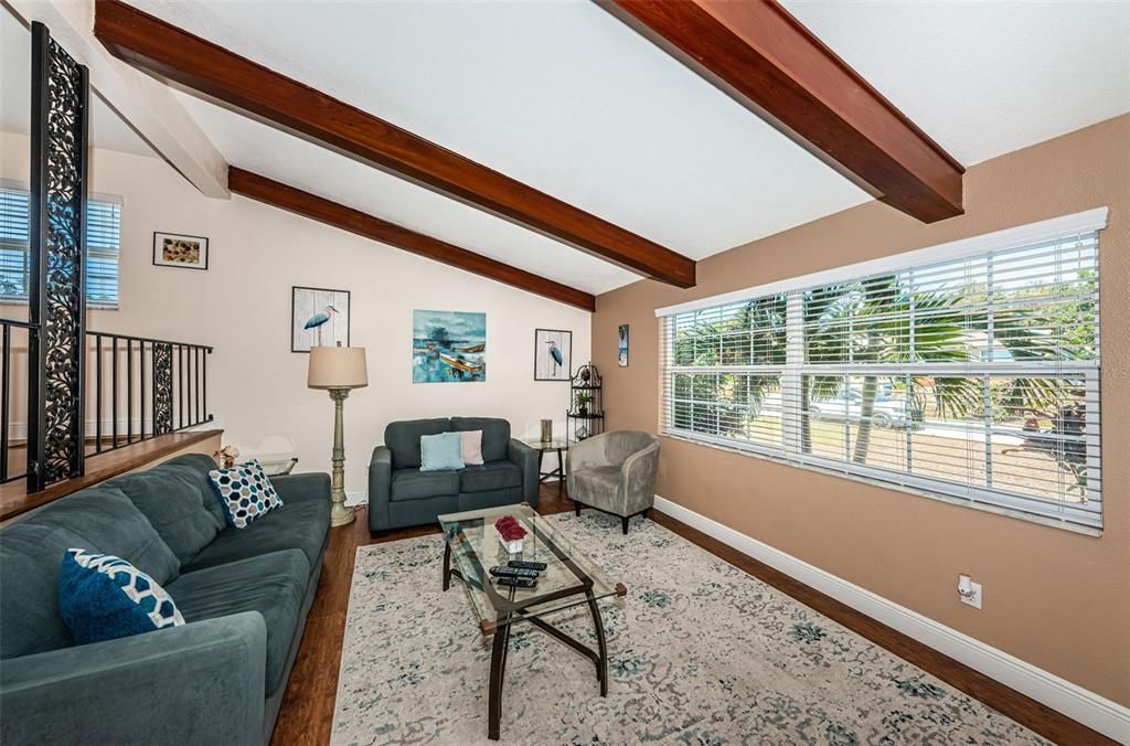 Interior, Living room, Wooden Beams