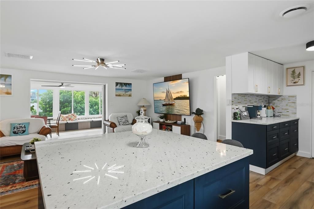 Interior, Kitchen, Living room, Wood Texture Flooring