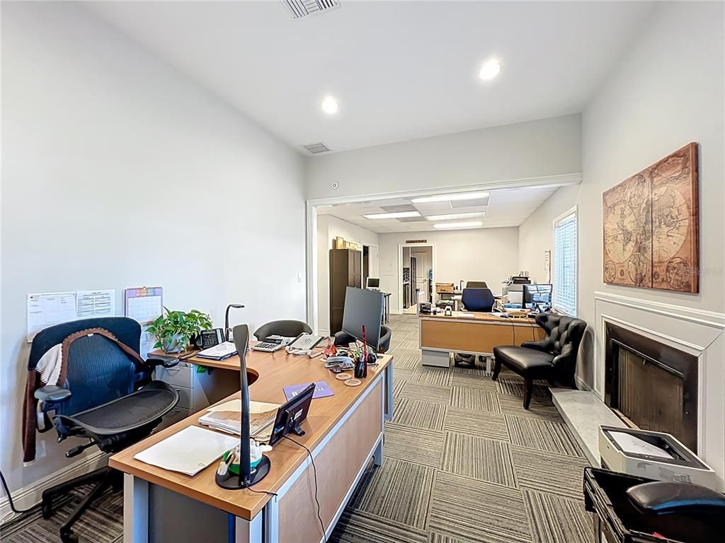 Home Office, Interior, Recessed Lighting