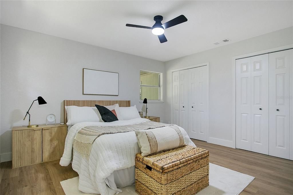 Bedroom, Interior, Wood Texture Flooring