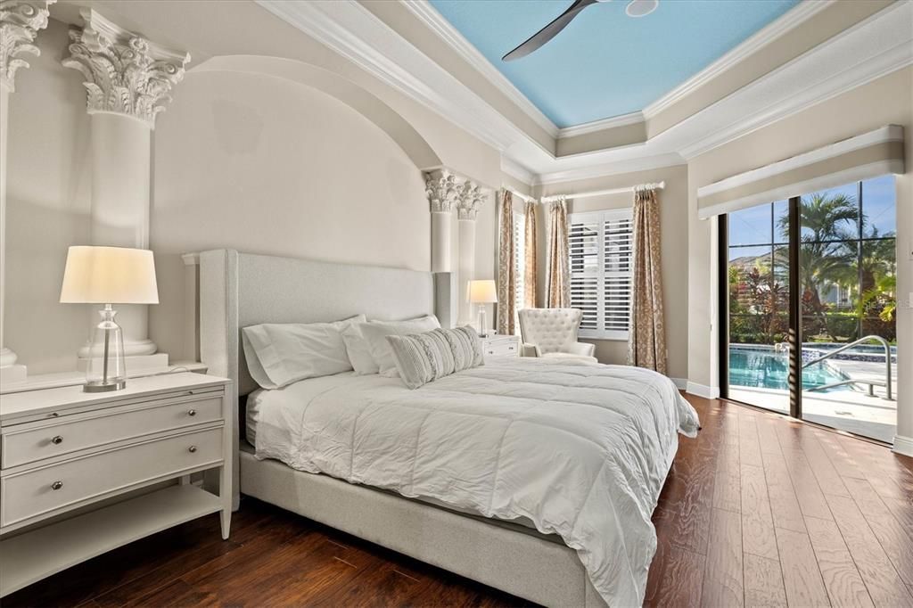 Bedroom, Interior, Wood Texture Flooring