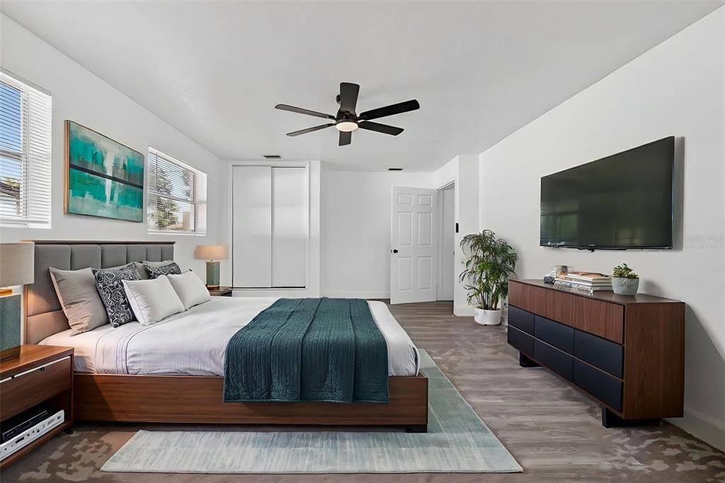 Bedroom, Interior, Wood Texture Flooring