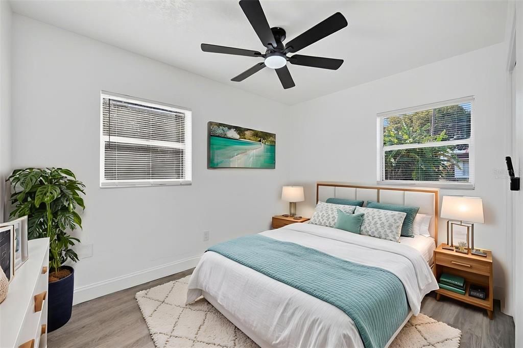 Bedroom, Interior, Wood Texture Flooring