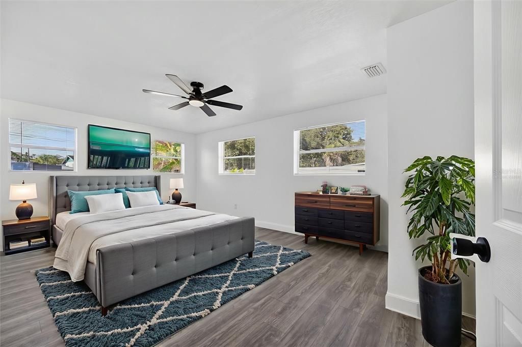 Bedroom, Interior, Wood Texture Flooring