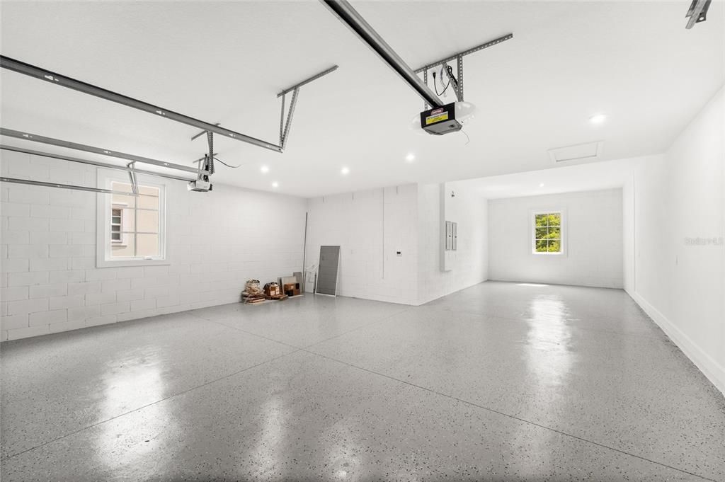 Garage, Interior, Recessed Lighting