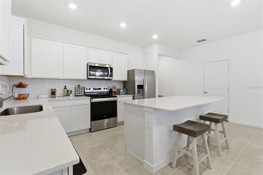 Interior, Kitchen, Recessed Lighting, Stainless Steel Appliances