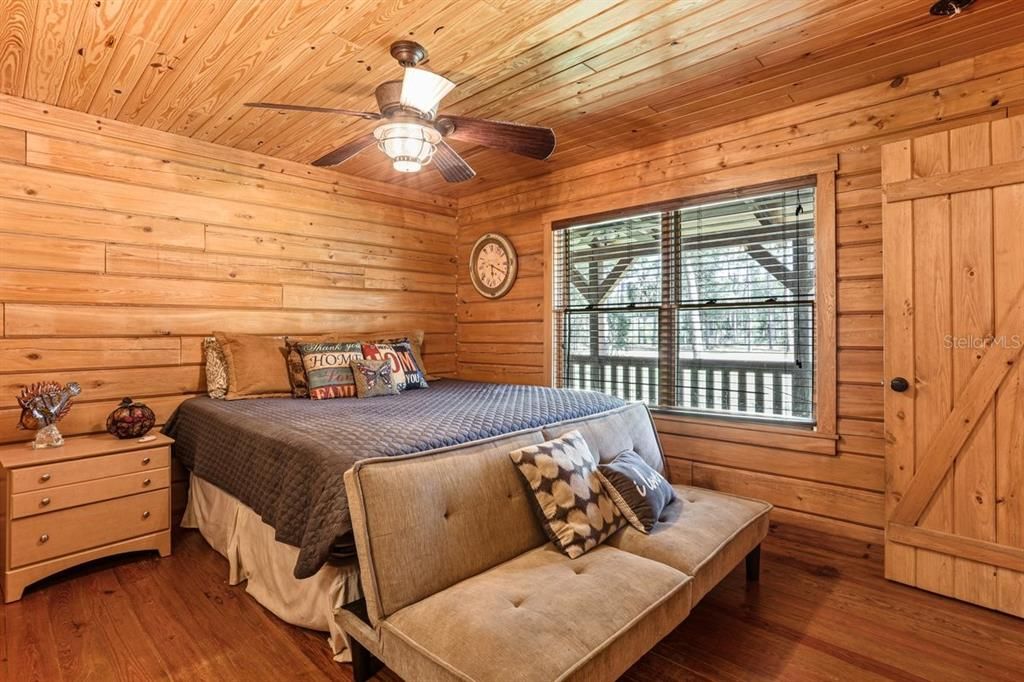 Bedroom, Interior, Wooden Ceilings, Wood Texture Flooring, Wooden Walls