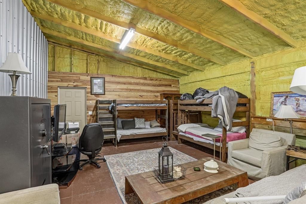 Home Office, Interior, Living room, Wooden Beams, Wooden Walls