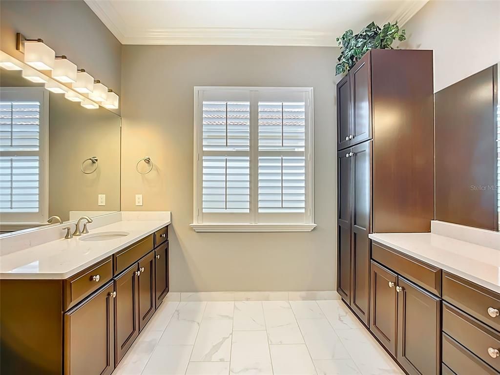 Bathroom, Dual Sink Vanities, Interior, Marble