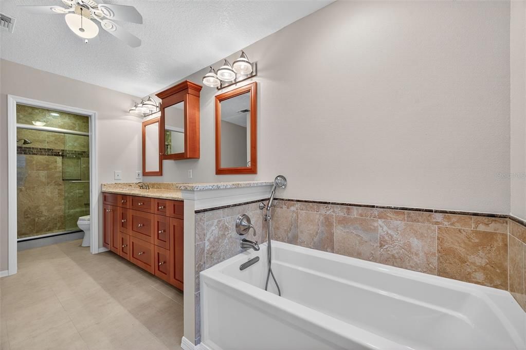 Bathroom, Dual Sink Vanities, Glass Shower, Interior