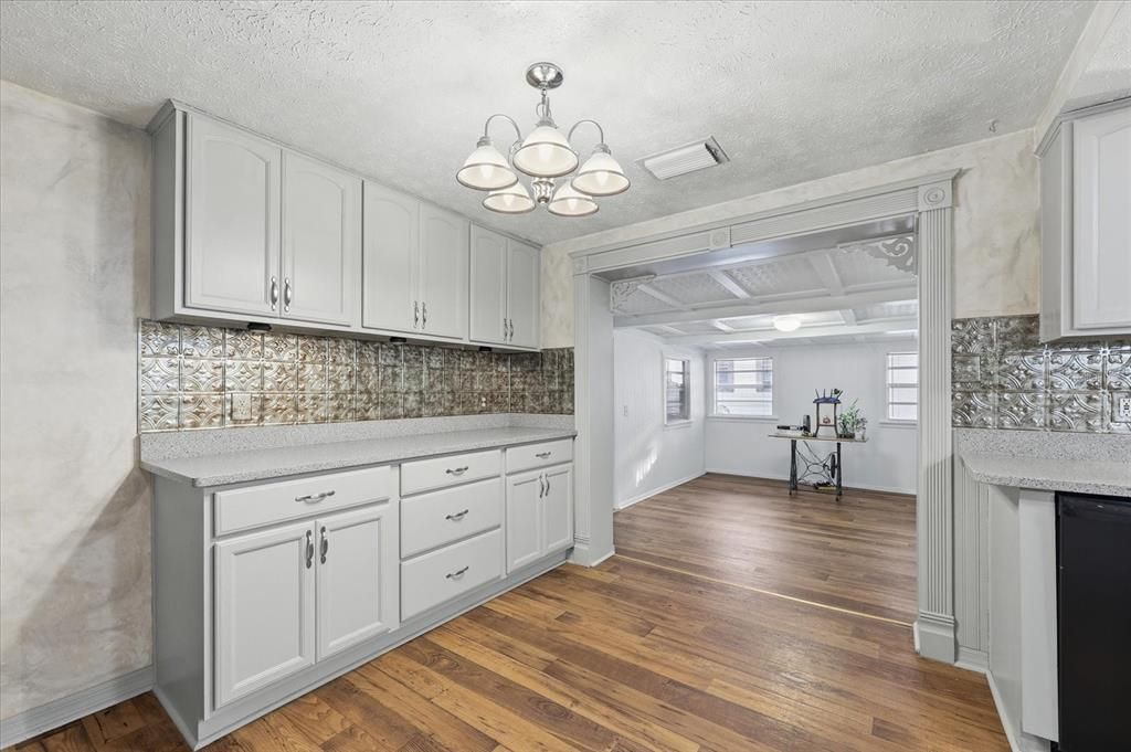 Interior, Kitchen, Wood Texture Flooring