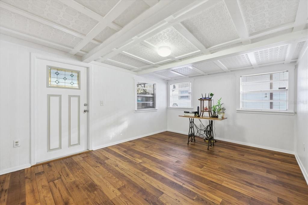 Empty room, Interior, Wood Texture Flooring