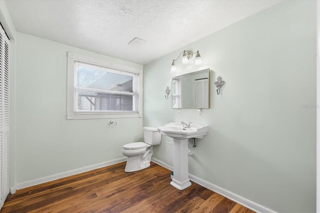 Bathroom, Interior, Wood Texture Flooring