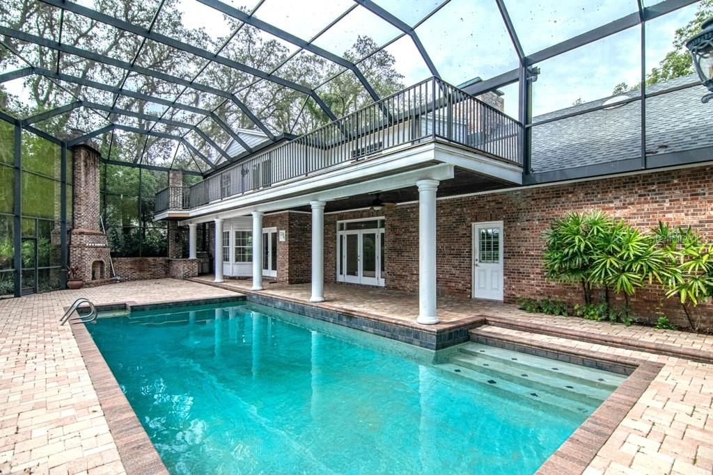 Glass Ceilings, Interior, Pool, Stone Walls, Sun Room