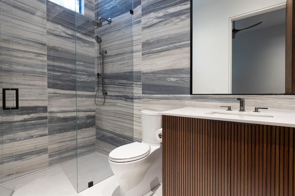 Bathroom, Glass Shower, Interior