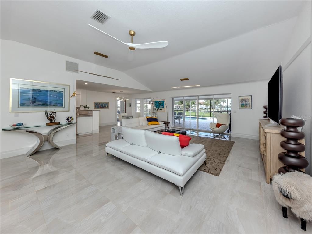 Interior, Living room, Recessed Lighting