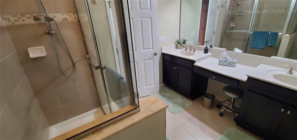 Bathroom, Dual Sink Vanities, Glass Shower, Interior