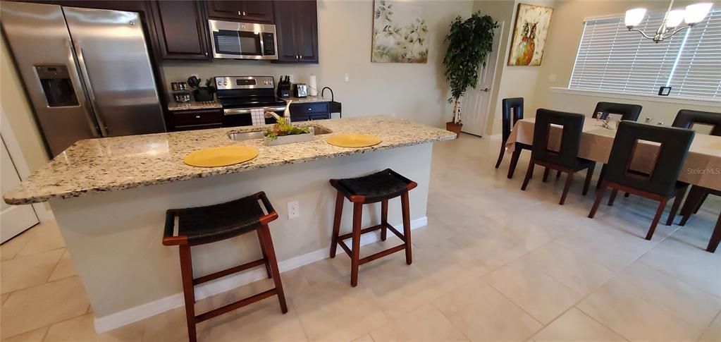 Dining room, Interior, Kitchen, Stainless Steel Appliances