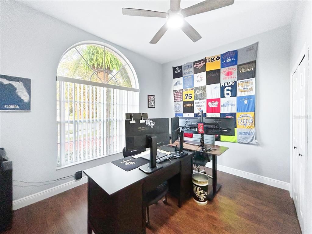 Home Office, Interior, Wood Texture Flooring