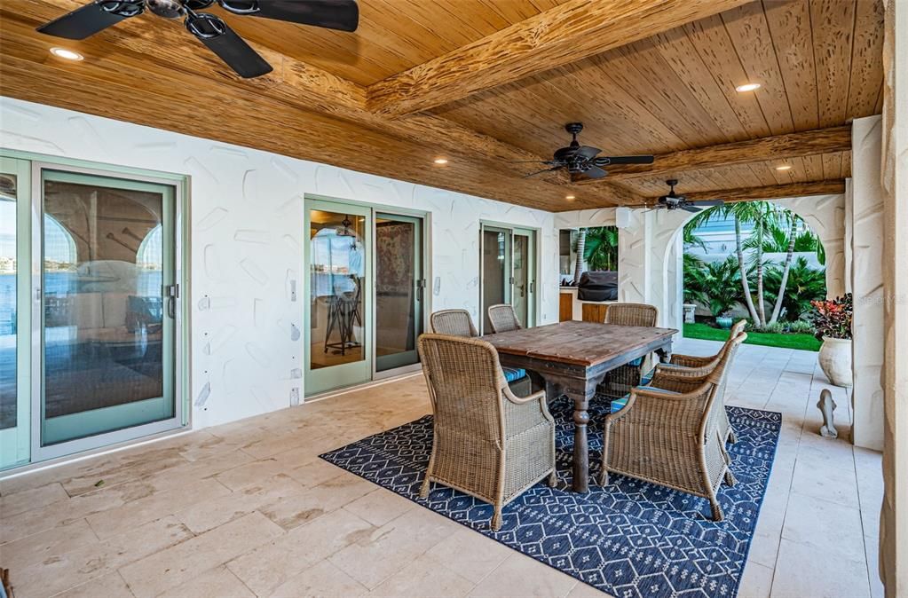 Exterior, Recessed Lighting, Wooden Ceilings