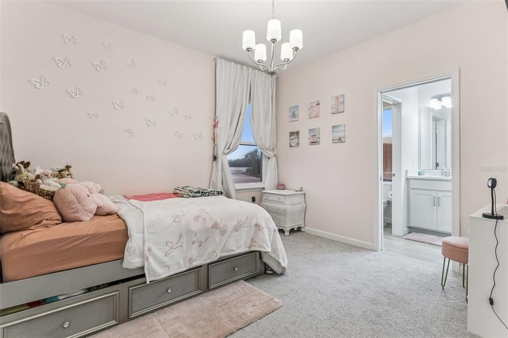 Bedroom, Chandelier, Interior