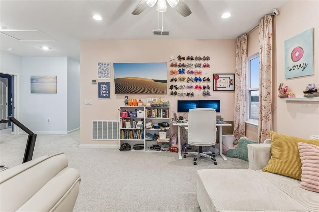 Home Office, Interior, Recessed Lighting