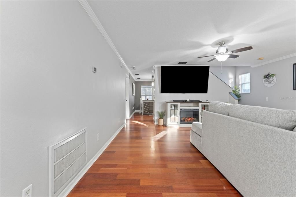 Fireplace, Interior, Living room, Wood Texture Flooring