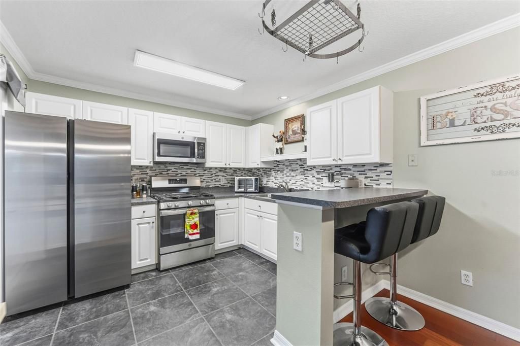 Interior, Kitchen, Recessed Lighting, Stainless Steel Appliances